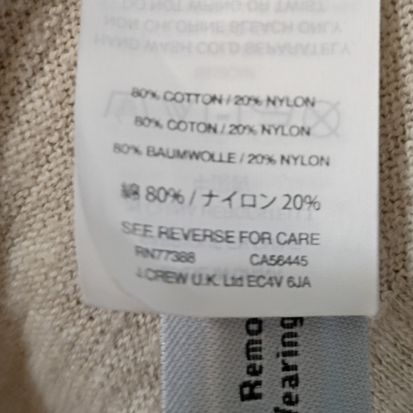 Madewell Light Beige Slubknit Open Front Cardigan with Pockets Size S - Picture 7 of 8